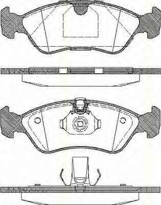 Комплект тормозных колодок, дисковый тормоз