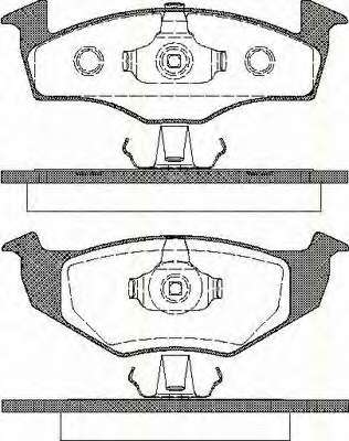 Комплект тормозных колодок, дисковый тормоз