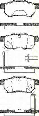 Комплект тормозных колодок, дисковый тормоз