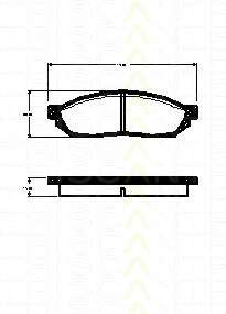 Комплект тормозных колодок, дисковый тормоз