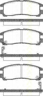 Комплект тормозных колодок, дисковый тормоз
