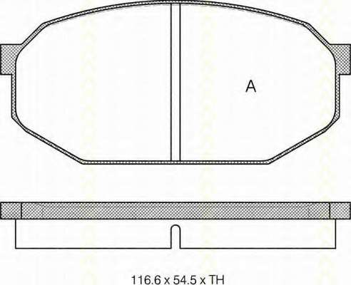 Комплект тормозных колодок, дисковый тормоз