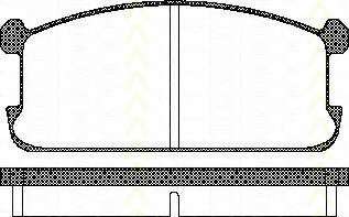 Комплект тормозных колодок, дисковый тормоз