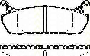 Комплект тормозных колодок, дисковый тормоз