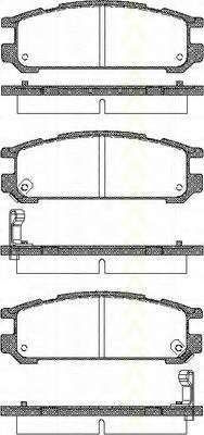 Комплект тормозных колодок, дисковый тормоз