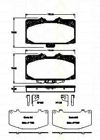 Колодки гальмівні передні