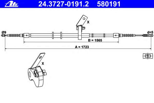 Трос гальмівний