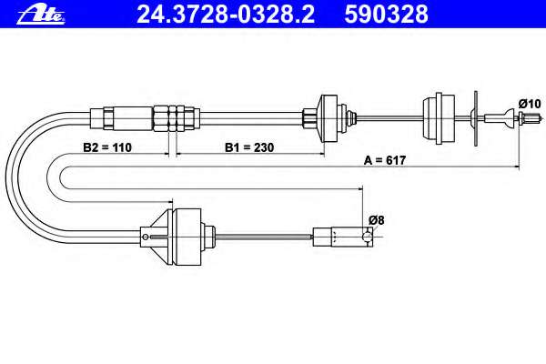 Трос, управление сцеплением
