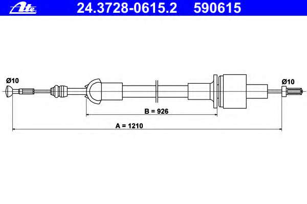 Трос, управление сцеплением