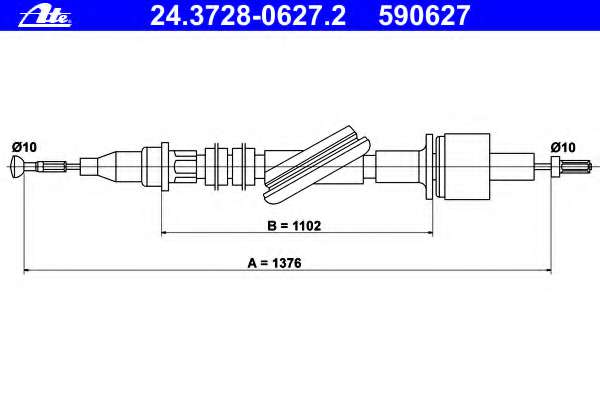 Трос, управление сцеплением