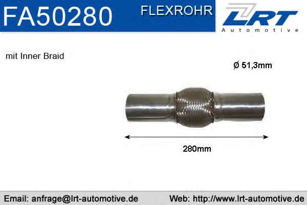 Гофрированная труба, выхлопная система