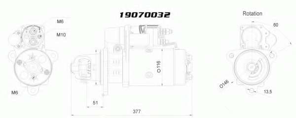 SCANIA, 1284775, Стартер