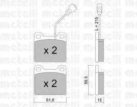 Комплект тормозных колодок, дисковый тормоз