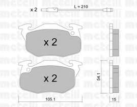 Комплект тормозных колодок, дисковый тормоз