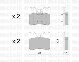 Комплект тормозных колодок, дисковый тормоз