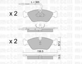 Комплект тормозных колодок, дисковый тормоз