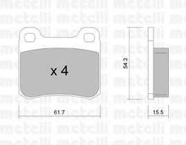 Комплект гальмівних колодок (дискових)