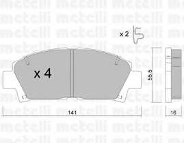 Комплект тормозных колодок, дисковый тормоз