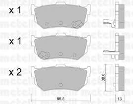 Комплект тормозных колодок, дисковый тормоз