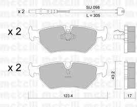 Комплект тормозных колодок, дисковый тормоз