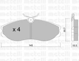 Комплект гальмівних колодок (дискових)