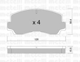 Комплект тормозных колодок, дисковый тормоз
