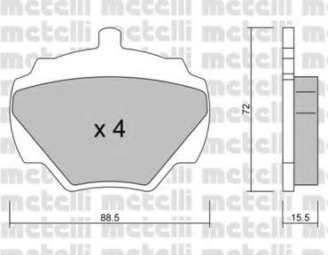 Комплект тормозных колодок, дисковый тормоз