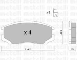 Комплект тормозных колодок, дисковый тормоз