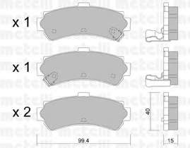 Комплект тормозных колодок, дисковый тормоз