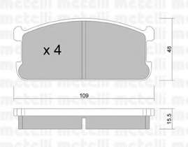 Комплект тормозных колодок, дисковый тормоз