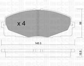 Комплект тормозных колодок, дисковый тормоз