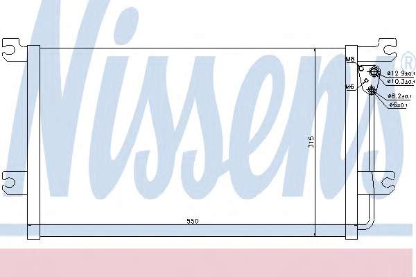 SKRAPLACZ KLIMATYZACJI MITSUBISHI DELICA (94-), MITSUBISHI L 400 (PA-PD) (94-), MITSUBISHI SPACE GEAR (PA-PD) (94-) SZT NISSENS
