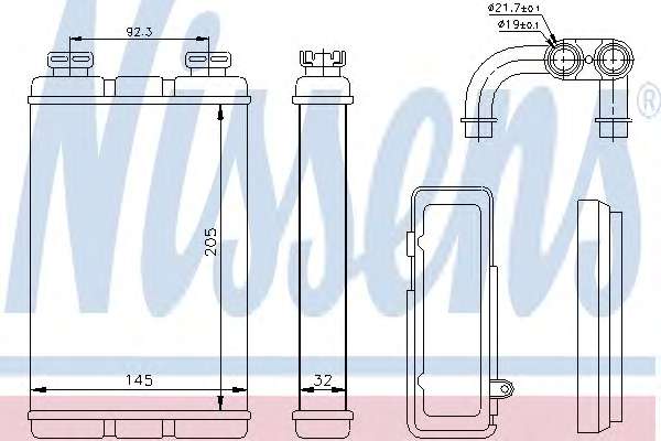NAGRZEWNICA BMW 3 E36 COMPACT (94-) 316 G SZT NISSENS