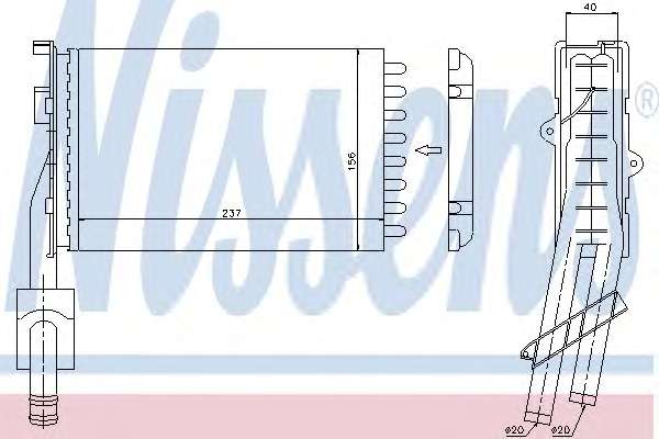 NAGRZEWNICA RENAULT 21 87-95 87> SZT NISSENS