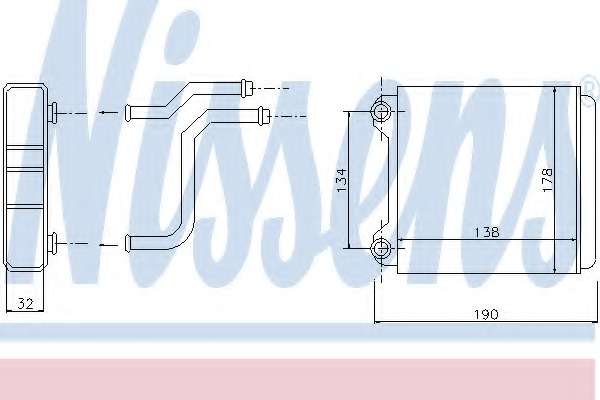 NAGRZEWNICA AUDI A 8 / S 8 (94-) 2.5 TDI SZT NISSENS