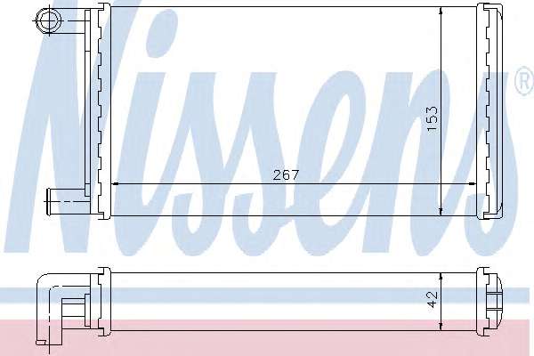 NISSENS DB Радіатор опалення G-CLASS (W460), G-CLASS (W463), T1 (B602)