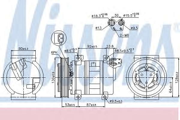 SPREZARKA KLIMATYZACJI FIAT BRAVO II / STILO / ALFA 156 SZT NISSENS