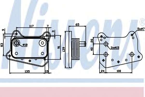 CHLODNICA OLEJU MERCEDES C-CLASS W 202 (93-) SZT NISSENS