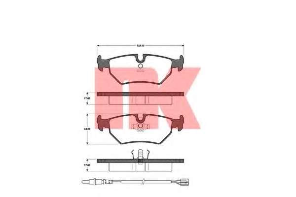 Комплект тормозных колодок, дисковый тормоз