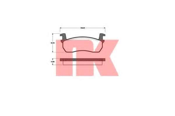 Комплект тормозных колодок, дисковый тормоз