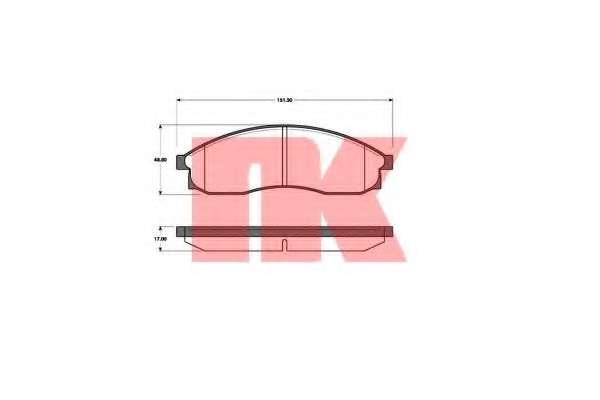 Комплект тормозных колодок, дисковый тормоз