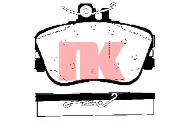 Колодки гальмівні Mercedes 202 2.0-2.5 93- перед.