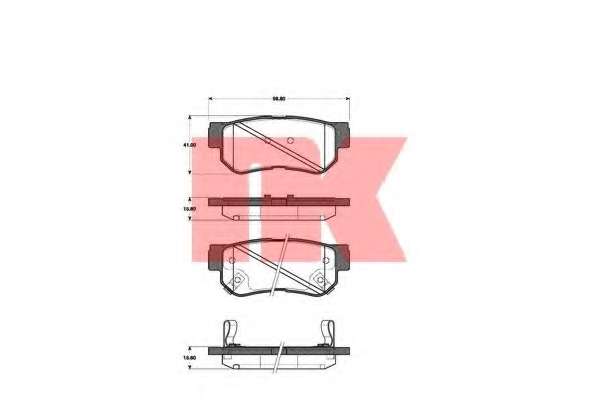 Комплект тормозных колодок, дисковый тормоз
