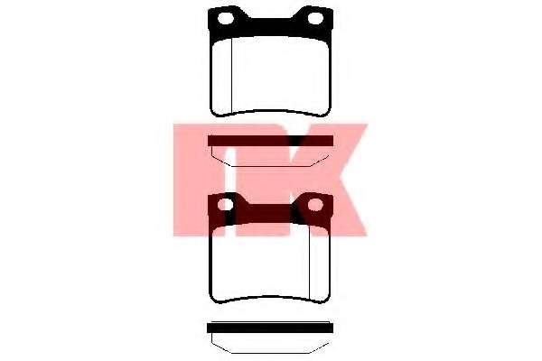 К-кт зад. гальм. колодок (без датч.) Peugeot 406/605/607 96-