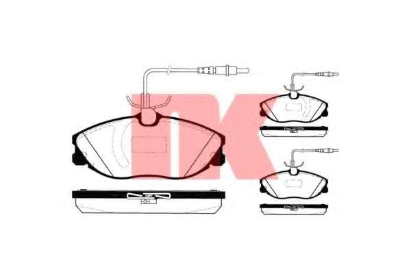 Комплект тормозных колодок, дисковый тормоз