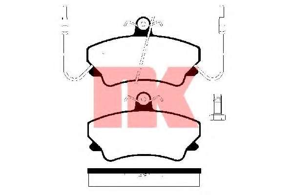 Комплект тормозных колодок, дисковый тормоз