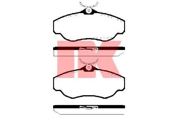 Комплект тормозных колодок, дисковый тормоз