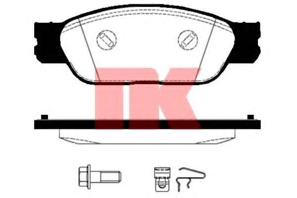 Гальмівні колодки дискові, комплект