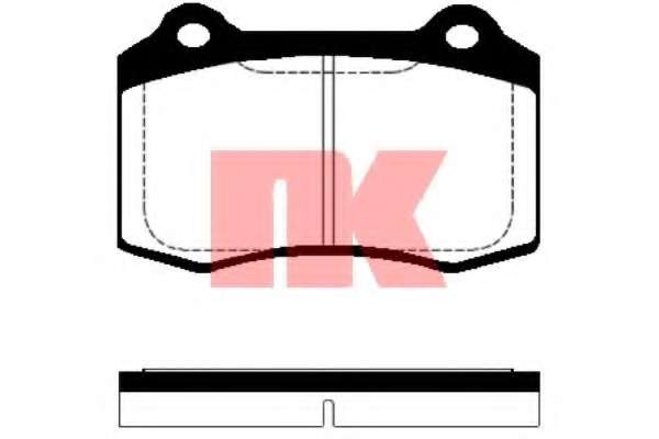 Комплект тормозных колодок, дисковый тормоз