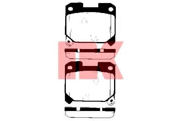 Комплект тормозных колодок, дисковый тормоз